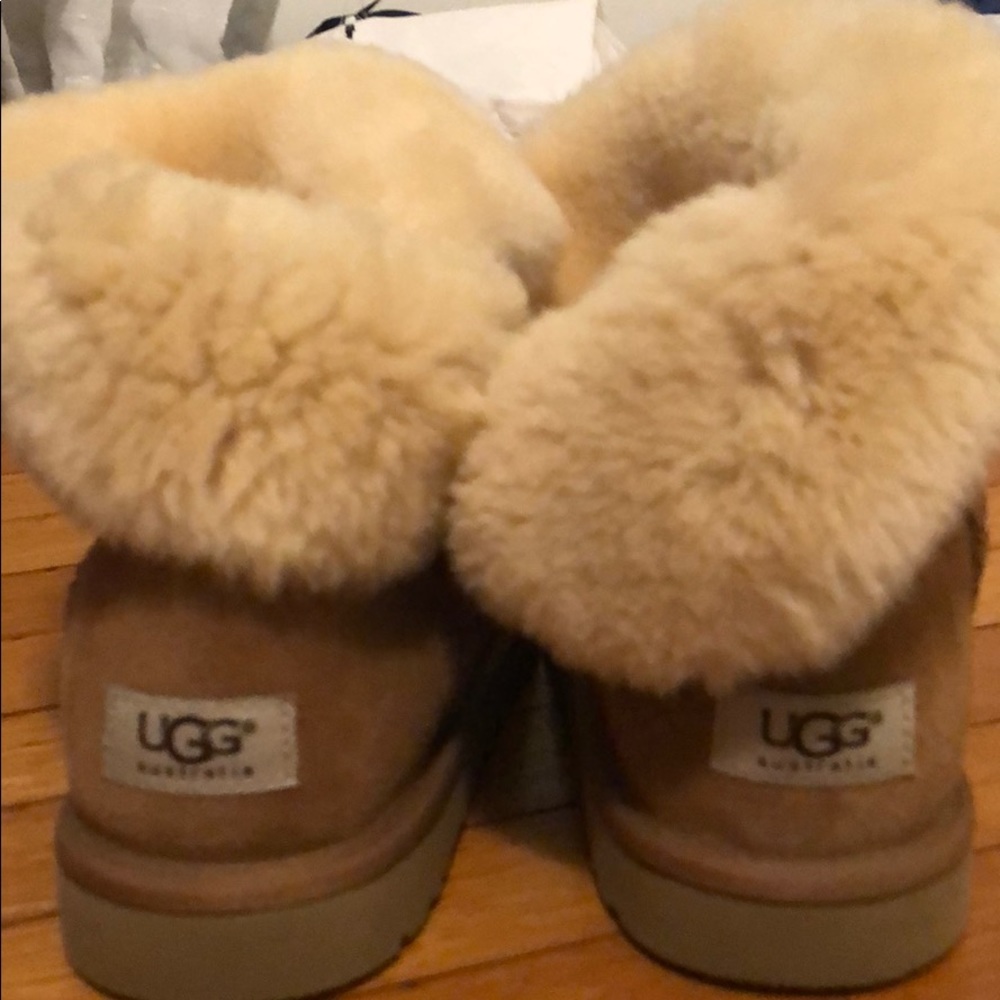 UGG Tan and Cream Winter Boots